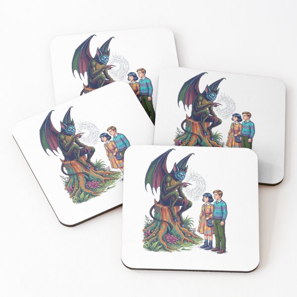 Item preview, The Bat Demon and the Boy and Girl designed and sold by PP&RAINBOW SHOP.