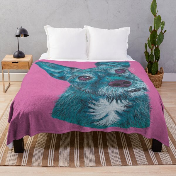 Item preview, Sweet Peggy, the Patterdale Terrier, in Turquoise and Pink designed and sold by PatterdaleZed.