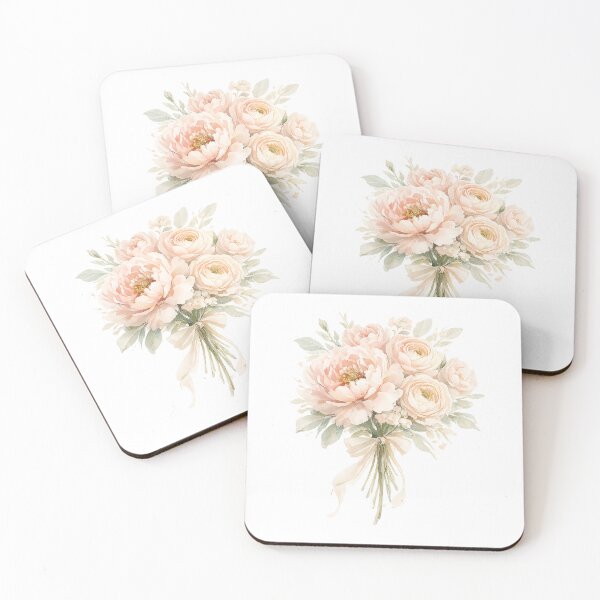 Item preview, Wedding Floral Bouquet Watercolor – Romantic Pastel Botanical Design designed and sold by SoftMuse Designs.