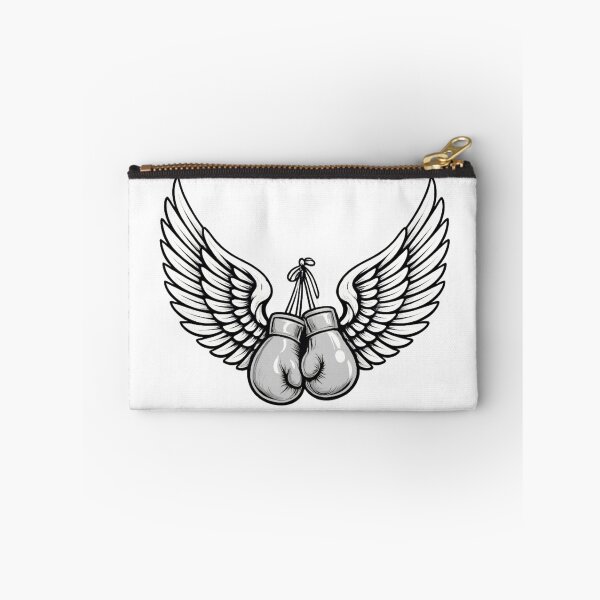 Item preview, White Boxing Gloves With Wings Angel Fighter Boxing Design designed and sold by bloomandbeads.eu.