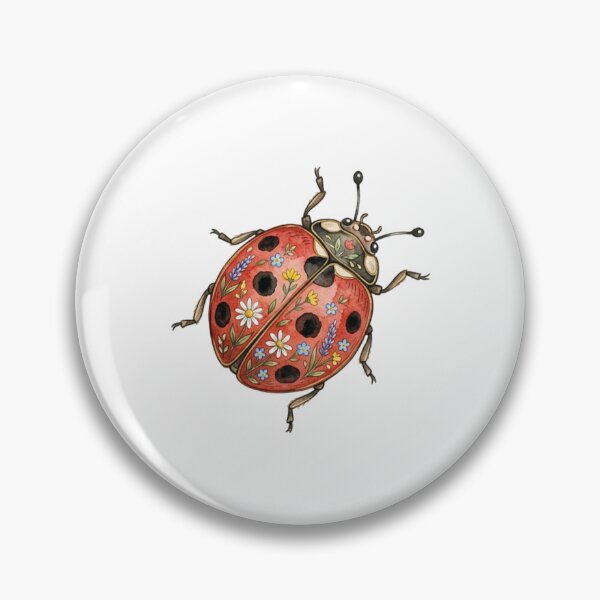 Item preview, Watercolor Ladybug – Cute Nature Flowers designed and sold by SOUFIANE1991.
