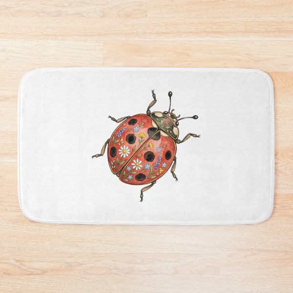 Item preview, Watercolor Ladybug – Cute Nature Flowers designed and sold by SOUFIANE1991.