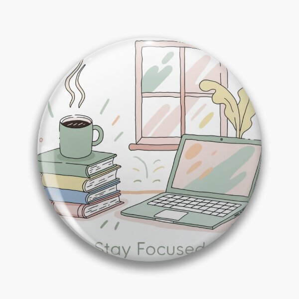 Item preview, Stay Focused Study Motivation Minimal Design designed and sold by RahulArtForge.