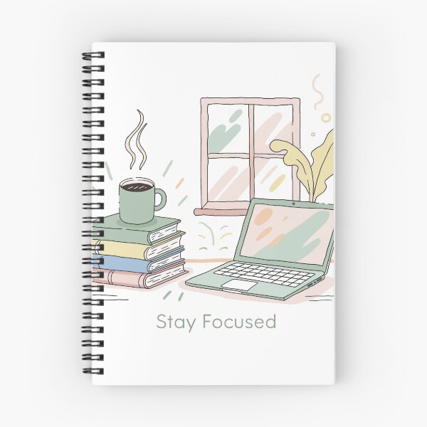 Item preview, Stay Focused Study Motivation Minimal Design designed and sold by RahulArtForge.
