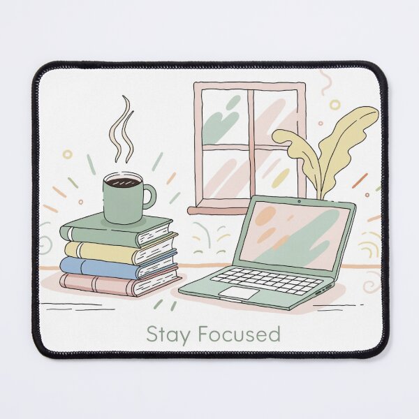 Item preview, Stay Focused Study Motivation Minimal Design designed and sold by RahulArtForge.