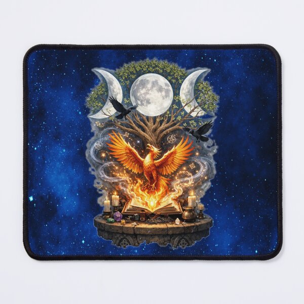 Item preview, Phoenix Rising from the Grimoire – Triple Moon Magic designed and sold by MysticOzzy.