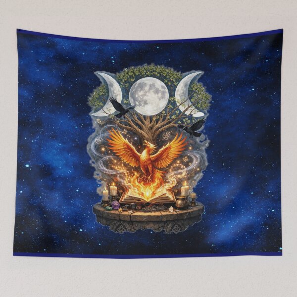 Item preview, Phoenix Rising from the Grimoire – Triple Moon Magic designed and sold by MysticOzzy.