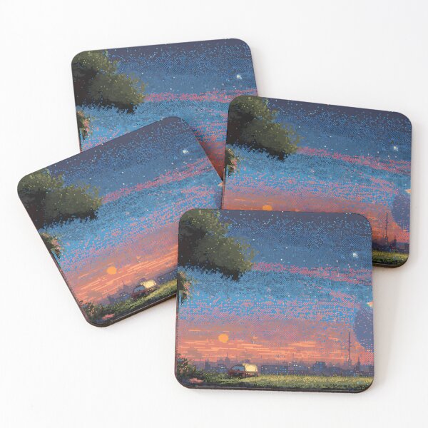 Item preview, Palms Retro Pixel Art 8Bit Illustration Aesthetic Landscapes  designed and sold by ART ATTACK ZONE.