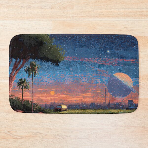 Item preview, Palms Retro Pixel Art 8Bit Illustration Aesthetic Landscapes  designed and sold by ART ATTACK ZONE.