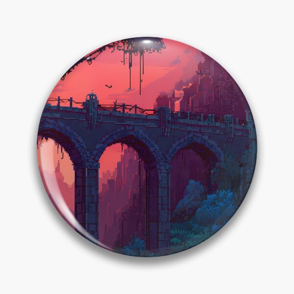 Item preview, Castle Retro Pixel Art 8Bit Illustration Aesthetic Landscapes  designed and sold by ART ATTACK ZONE.