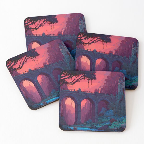 Item preview, Castle Retro Pixel Art 8Bit Illustration Aesthetic Landscapes  designed and sold by ART ATTACK ZONE.