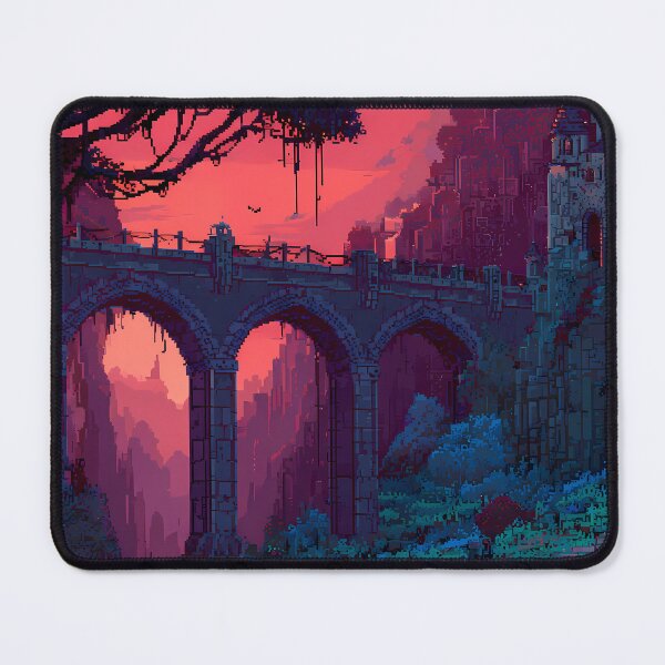 Item preview, Castle Retro Pixel Art 8Bit Illustration Aesthetic Landscapes designed and sold by ART ATTACK ZONE.