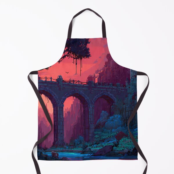 Item preview, Castle Retro Pixel Art 8Bit Illustration Aesthetic Landscapes designed and sold by ART ATTACK ZONE.