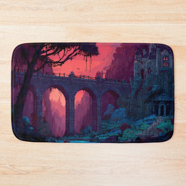 Item preview, Castle Retro Pixel Art 8Bit Illustration Aesthetic Landscapes  designed and sold by ART ATTACK ZONE.