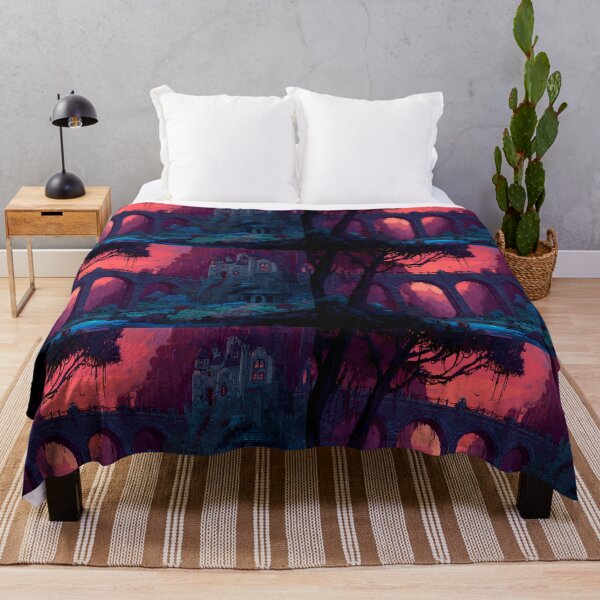 Item preview, Castle Retro Pixel Art 8Bit Illustration Aesthetic Landscapes  designed and sold by ART ATTACK ZONE.