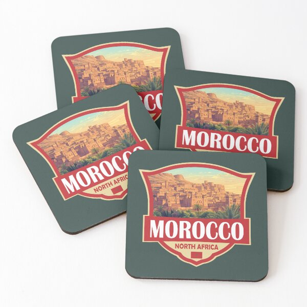 Item preview, Morocco Illustration Retro Badge designed and sold by KrisSidDesigns.