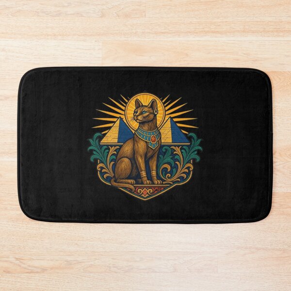 Item preview, Egyptian Cats pyramids – Ancient Sacred Felines, Bastet Goddess Symbols, Mythological Cat Guardians of Egypt designed and sold by Typologystudios.