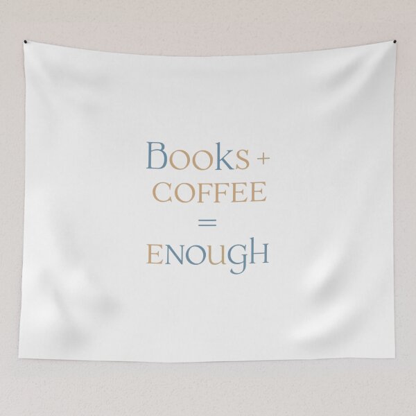 Item preview, Books + Coffee = Enough designed and sold by SR8891.