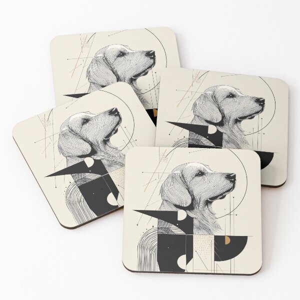 Item preview, Geometric Golden Retriever designed and sold by lautir.