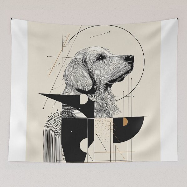 Item preview, Geometric Golden Retriever designed and sold by lautir.