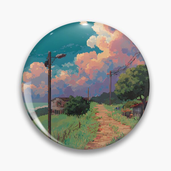 Item preview, Farm Retro Pixel Art 8Bit Illustration Aesthetic Landscapes  designed and sold by ART ATTACK ZONE.