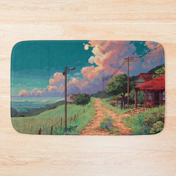 Item preview, Farm Retro Pixel Art 8Bit Illustration Aesthetic Landscapes  designed and sold by ART ATTACK ZONE.