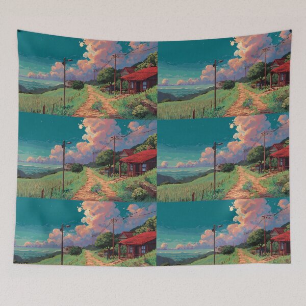 Item preview, Farm Retro Pixel Art 8Bit Illustration Aesthetic Landscapes  designed and sold by ART ATTACK ZONE.
