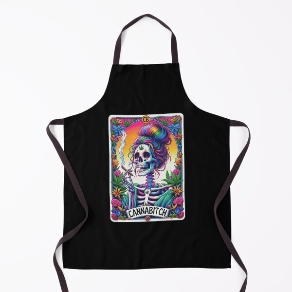 Item preview, Tarot Card Cannabitch Skeleton Stoners Marijuana Smoking designed and sold by najaks.