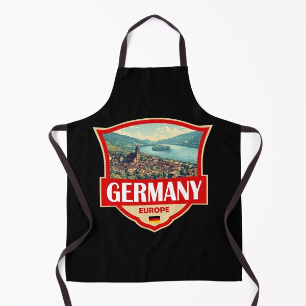 Item preview, Germany Illustration Retro Badge designed and sold by KrisSidDesigns.