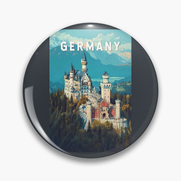 Item preview, Germany Illustration Travel Art Vintage designed and sold by KrisSidDesigns.