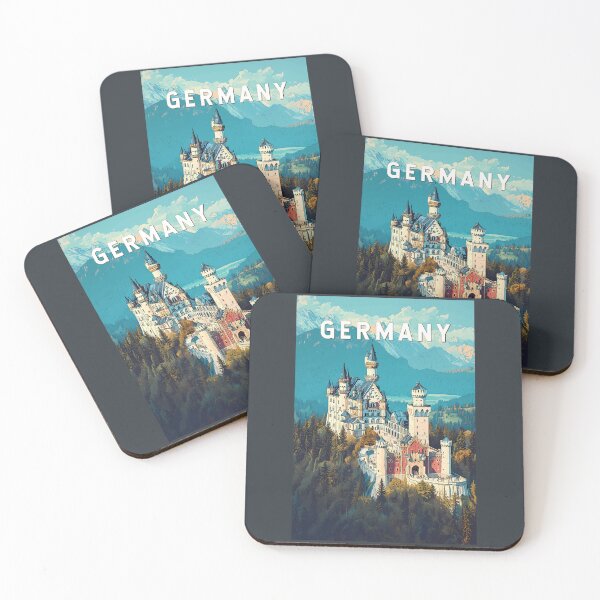 Item preview, Germany Illustration Travel Art Vintage designed and sold by KrisSidDesigns.