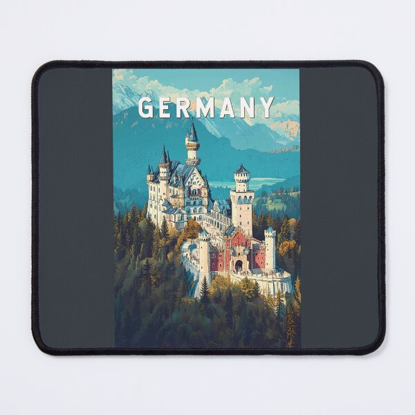 Item preview, Germany Illustration Travel Art Vintage designed and sold by KrisSidDesigns.