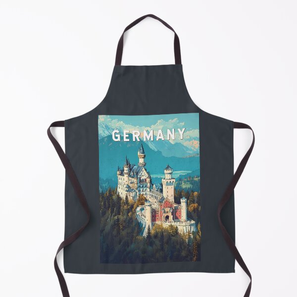 Item preview, Germany Illustration Travel Art Vintage designed and sold by KrisSidDesigns.