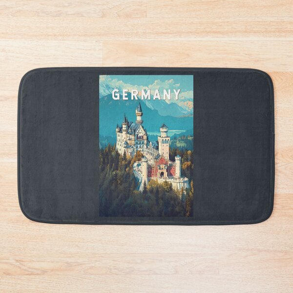 Item preview, Germany Illustration Travel Art Vintage designed and sold by KrisSidDesigns.