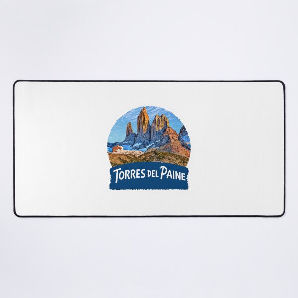 Item preview, Torres del Paine Patagonia Chile Granite Towers Illustrated Travel Sticker   National Park Badge designed and sold by Blurbean.