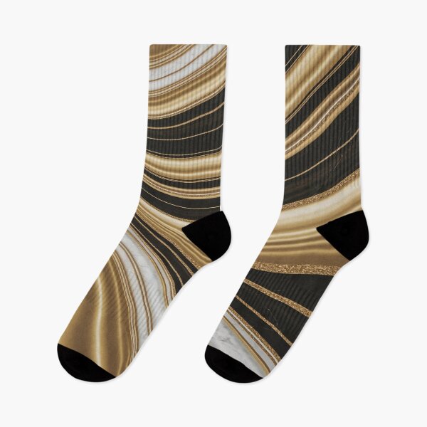 Item preview, Abstract Fluid Art – Gold Black White Marble Luxury Design designed and sold by Thompika.