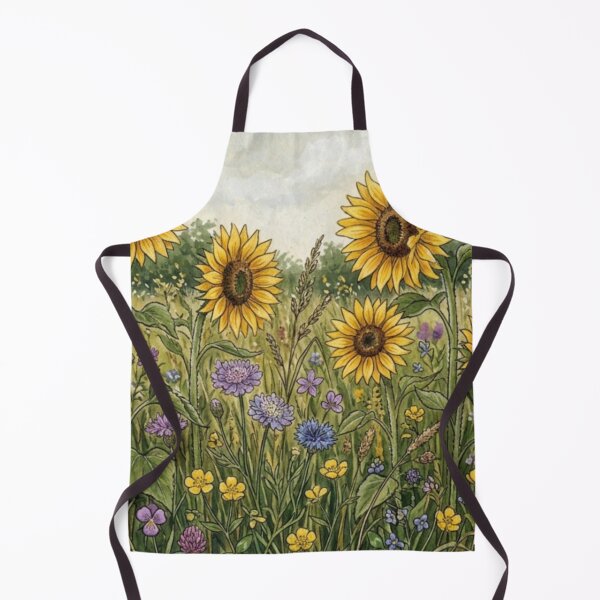 Item preview, Sunflower Meadow Wildflower Landscape designed and sold by UkieSun.