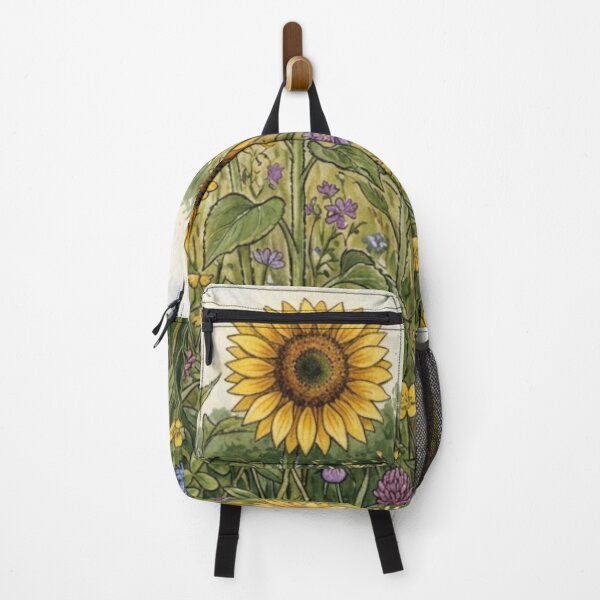 Item preview, Sunflower Meadow Wildflower Landscape designed and sold by UkieSun.