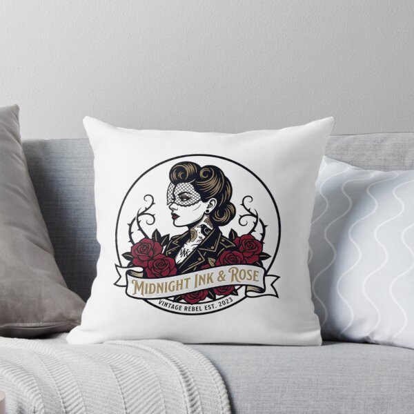 Item preview, Midnight Ink & Rose Vintage Goth Tattoo Art designed and sold by DaniArtDesign81.