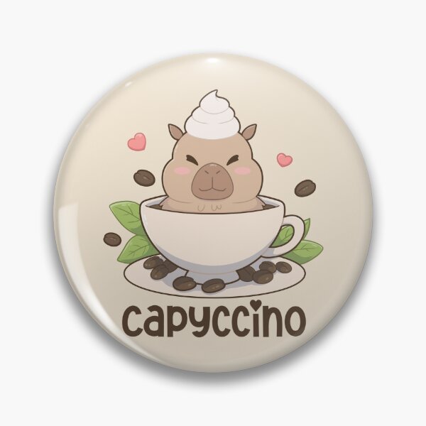 Item preview, Capyccino Capybara Coffee Kawaii Design designed and sold by KasefsWorld.