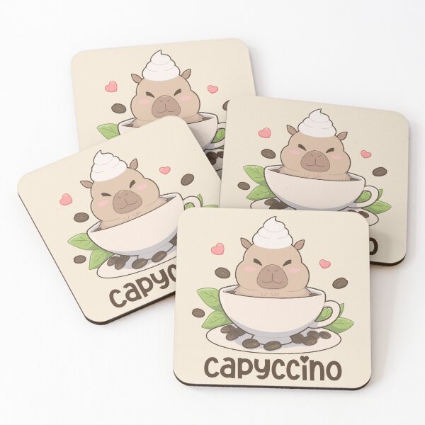 Item preview, Capyccino Capybara Coffee Kawaii Design designed and sold by KasefsWorld.