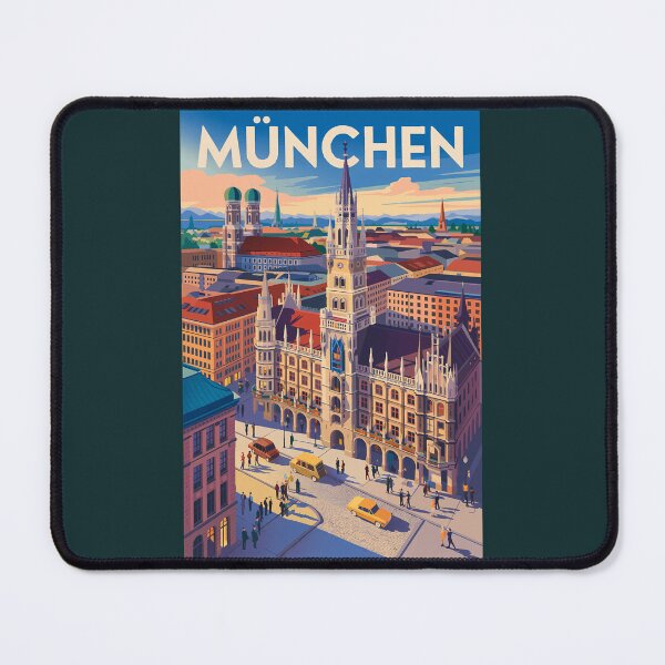Item preview, Germany Munich Illustration Travel Art Vintage designed and sold by KrisSidDesigns.
