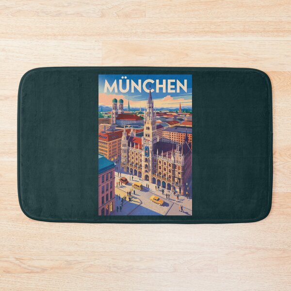 Item preview, Germany Munich Illustration Travel Art Vintage designed and sold by KrisSidDesigns.