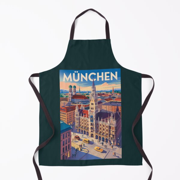 Item preview, Germany Munich Illustration Travel Art Vintage designed and sold by KrisSidDesigns.