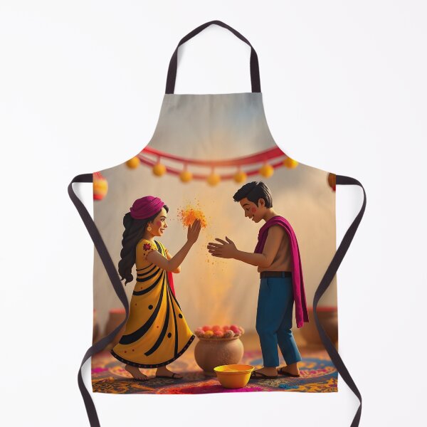 Item preview, Joyful Holi Couple Sticker designed and sold by Teewave-Ashish.