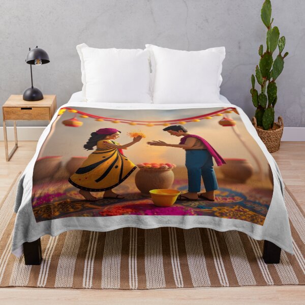 Item preview, Joyful Holi Couple Sticker designed and sold by Teewave-Ashish.