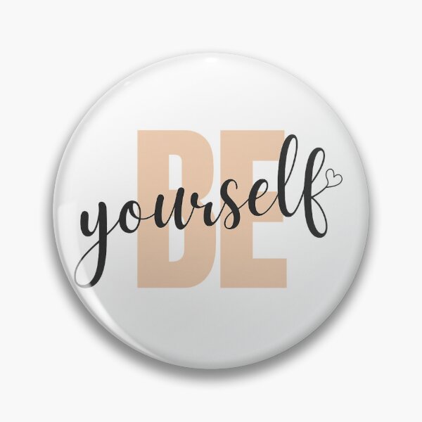 Item preview, Be Yourself Motivation Quote Aesthetic Typography Design designed and sold by CrescentBloom.