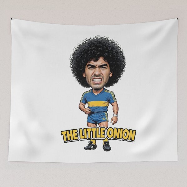 Item preview, The Little Onion Retro Maradona Caricature designed and sold by TshirtsOnline-.
