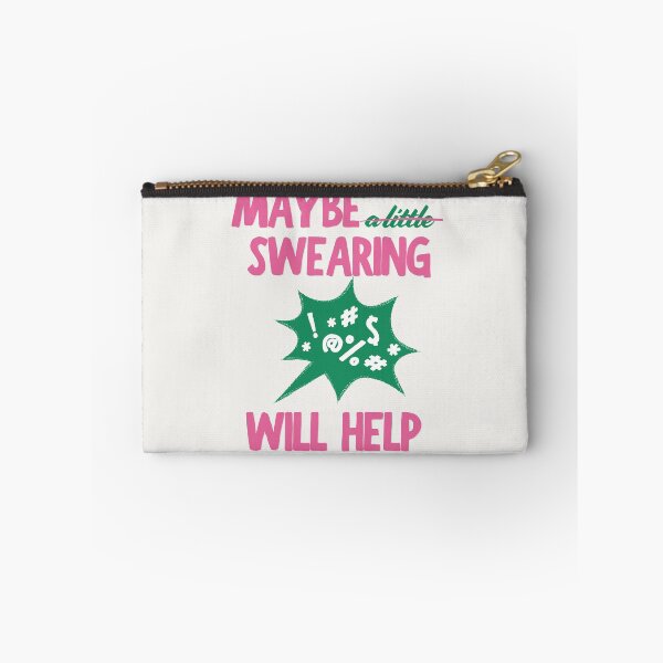 Item preview, Maybe Swearing Will Help (Pink-Green) designed and sold by MariePopPrints.