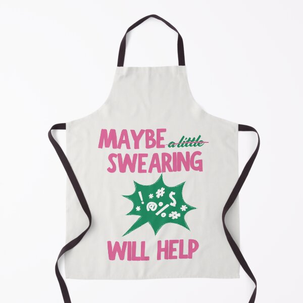 Item preview, Maybe Swearing Will Help (Pink-Green) designed and sold by MariePopPrints.